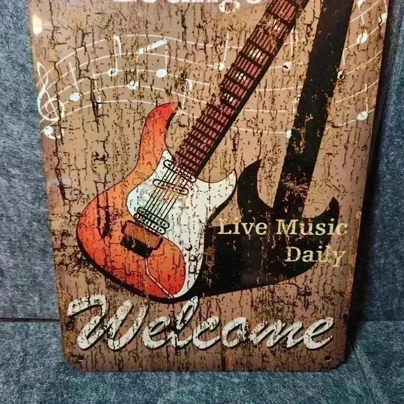 Garry's Guitar Music Artistic Tin Sign Pub Bar Wall Decor Man Cave Cafe - Picture 3 of 5